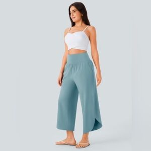 HALARA Teal Wide-Leg Pants